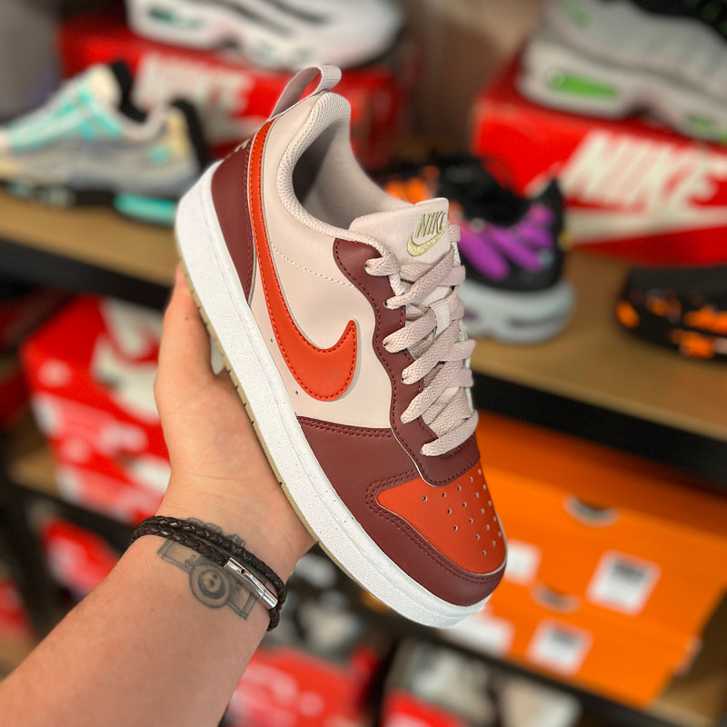 Nike Court Borough Low Recraft GS ‘Particle Rose/Dragon Red’